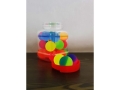 Rubber Balls - 24Pcs/Set; 43Mm; Mix colors  (ECG853)