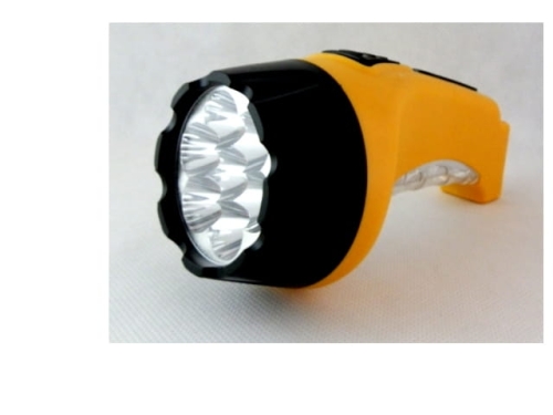 Flashlight 8 LED + 1 LED, solar charger  MB-6051