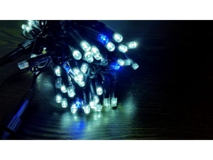 External lights 100 LED cool white plus blue flash (MJ8801)