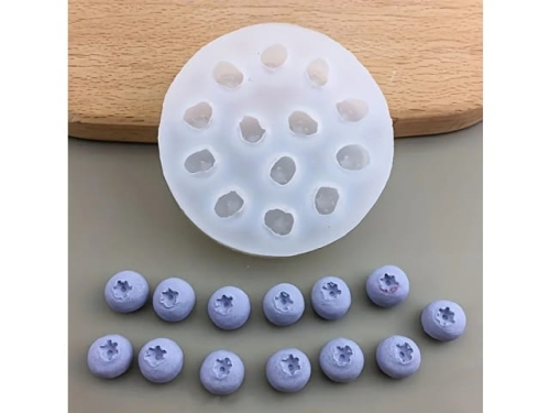 Silicone moulds - 11 Blueberries in 1 tray  (EBB1923)