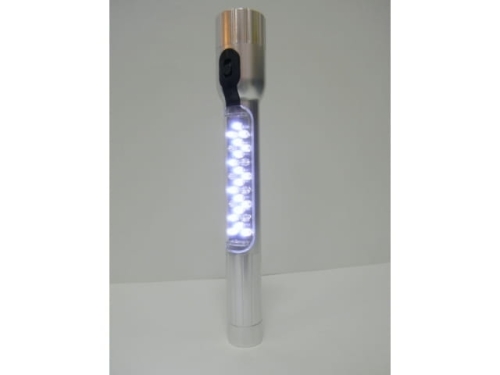 Flashlight 7 Led + 24 Led aluminum with magnet (MJ1043)