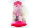 Rotating vibrator with clitoral massager  (MB-6080)