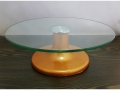Glass rotating cake stand 30x10.5cm (MB-13557)
