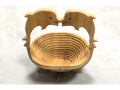Folding dolphin basket (MB-5839)