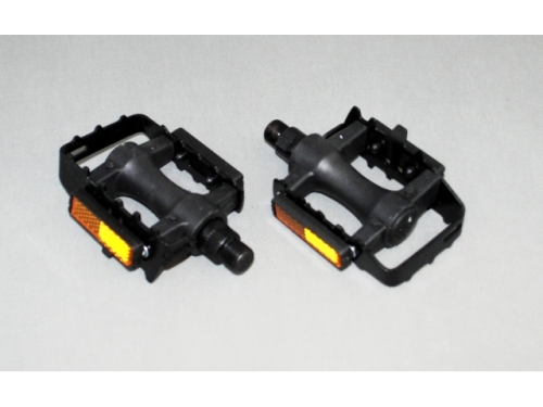 MTB bicycle pedals made of metal, complete with reflector (MJ6365)