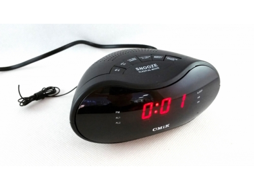 FM clock radio alarm clock with large LCD display (MJ7589)