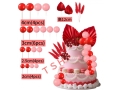 Set of crystal cake decorations 26 pieces (EBB360)