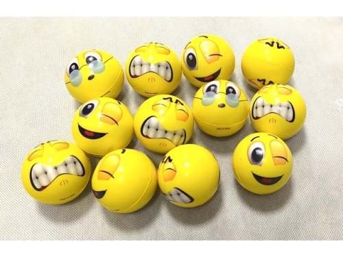 Anti-stress balls, face, 6.3 cm (EHW36)
