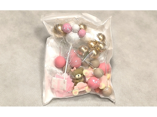 Cake Topper Teddy Bear in train Set  (EBB363)