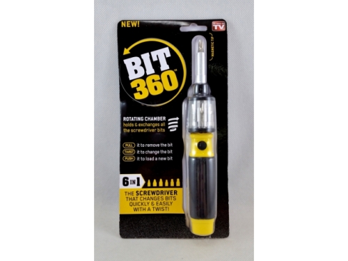 BIT 360 screwdriver with 6-bit magazine TV (MB-7704)