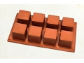 Mini Cake / Tart Silicone Mould - Cubes (8 in 1)Tray  (EBB1324)