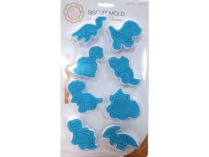 Cookies/Fondant Plunger Cutter Punch Set - Dinosaurs   (EBB292)