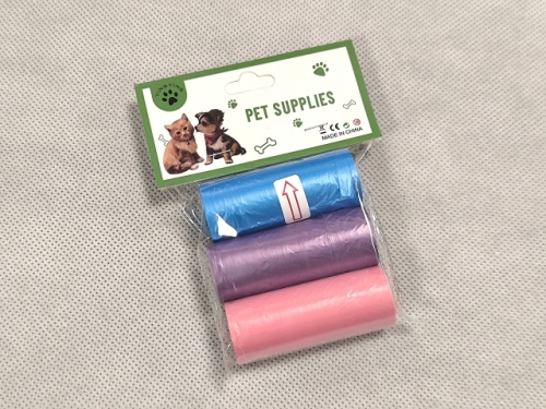Pet Trash Bags - 6cm; 15pc/Roll; 3 Pcs/Stamp Card  (EPT768)