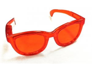 Large Eye Glasses with lights, equipped with button batteries, L: 15Cms (EPY341)