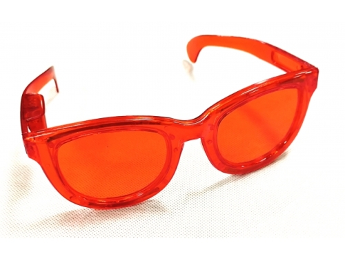 Large Eye Glasses with lights, equipped with button batteries, L: 15Cms (EPY341)