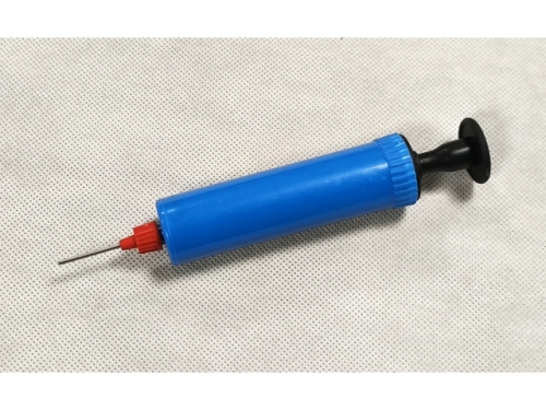 Ball Pump with Metal Needle - 15cms; 4 Colors; Single OPP Bag (ESF57)