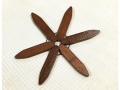 Tree-Shaped Wooden Coasters - 20*20cm 4 Pcs/Color Box Packaging (EKW229)