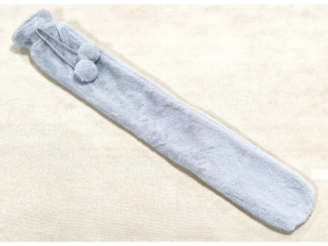 Hand warmer with pom-pom strap - 76*11.5cms; Includes PVC inner bladder; 4Color mix; OPP bag packing  (EHW723)