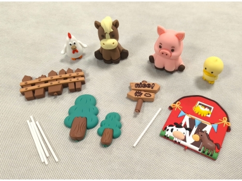 Cake Topper Farm Animal Set - 9pcs/set (EBB366)