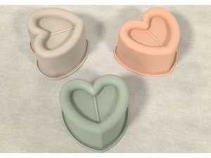 Mini Cake Mould - Heart; 11*8.8*7Cm;  (EBB1346)