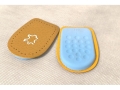 Shoe Heel Pad - 9.5*6.8cm latex + microfiber; hand carved patterns:  (EHO1791)