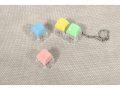 4 Keyboard Keys/Buttons Keychain with light; ABSmaterial (EKC547)