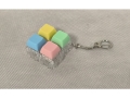 4 Keyboard Keys/Buttons Keychain with light; ABSmaterial (EKC547)