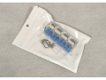 4 Keyboard Keys/Buttons Keychain with light - Transparent; ABSmaterial;  (EKC546)