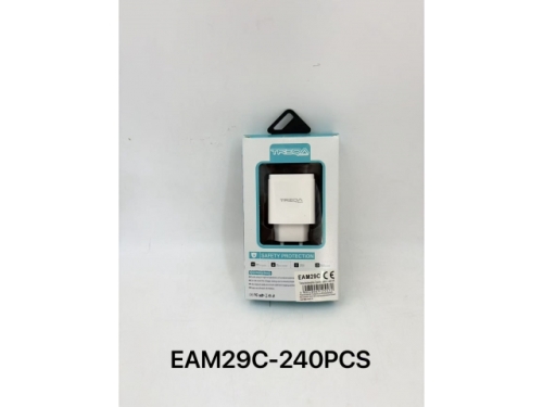 Dual Port Adapter - Type C to USB; 2pin 4A; ; 25*43*84mm; Single colour box packing;  (EAM29)