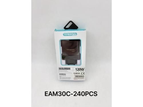 Adapter - Type C to USB+2; 120W GaN Super Fast Charger; Single colour box packing  (EAM30)