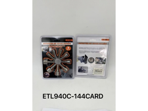 Socket Wrench for Screwdrivers - 9Pcs/set; Size - 5Mm; 6Mm; 7Mm; 8Mm; 9Mm; 10Mm; 11Mm; 12Mm; 13Mm; Shell packing (ETL940)