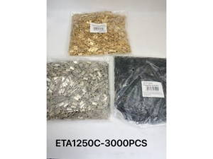 Zipper Pull Tabs - 1000Pcs/Opp Packing; Mix Colour; 11*37mm; 5.2Gms/Pcs; Zink alloy material (ETA1250)