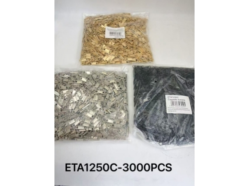Zipper Pull Tabs - 1000Pcs/Opp Packing; Mix Colour; 11*37mm; 5.2Gms/Pcs; Zink alloy material (ETA1250)