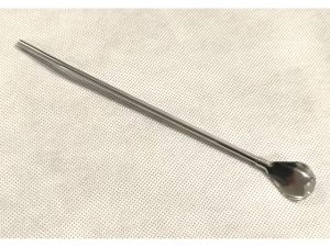 Drinking Steel Straw Spoon with Cleaning Brush  (EKW320)