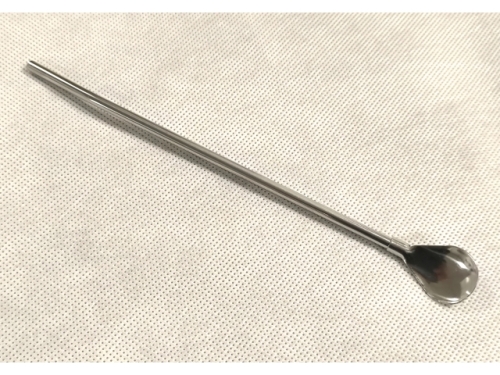 Drinking Steel Straw Spoon with Cleaning Brush  (EKW320)