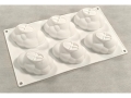 Mini Cake Silicone Mould - Fluffy Cloud Pastry; 29*17*4.2Cms (EBB1351)