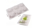 Fondant Moulds - Silicone; 6 Clouds in 1 Single portion Rectangular Tray; 29.2*17.1*2Cms (EBB1927)