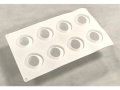 Fondant Moulds - Silicone; 8 Strawberries in 1 Single portion Rectangular Tray; 29.3*17Cms; (EBB1925)