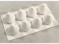 Fondant Moulds - Silicone; 8 Strawberries in 1 Single portion Rectangular Tray; 29.3*17Cms; (EBB1925)