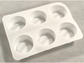 Mini Cake / Tart Silicone Mould - (6 in 1)Tray; 22.5*6.5*4Cms  (EBB1336)