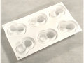 Fondant Moulds - Silicone; 6 Cherries in 1 Single portion Rectangular Tray  (EBB1933)