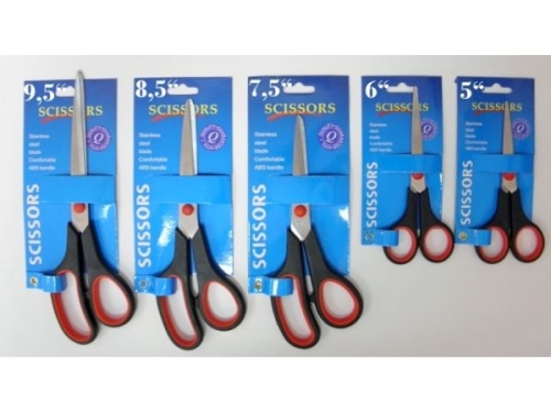 Scissors with rubber handle - 8.5'' (ESG904J, MJ8053)