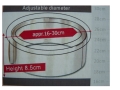 Cake Ring with scale - Metal; Round;  (Adjustable) 16-30Cm, 340 Gms   (EBB87P / MB-6551)