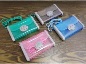 Plastic case with a drawstring  H-37
