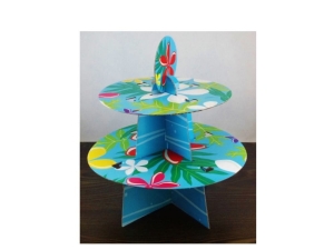 Stand for muffin, cake 2 level flower pattern  H-15