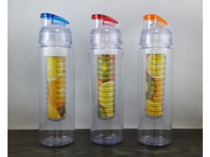 Water bottle with insert for fruit or ice   MB-10236