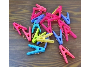Clothespins clips, paper clips 20pcs SM-330