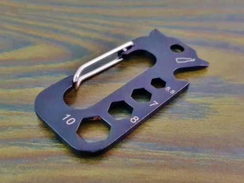 Multitool steel carabiner 7cm EDC      ZJ18092607
