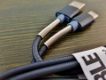Charger Cable - Type C/1M With Aluminium Reinforcements Zipper  (EAM243P / MB-13684)
