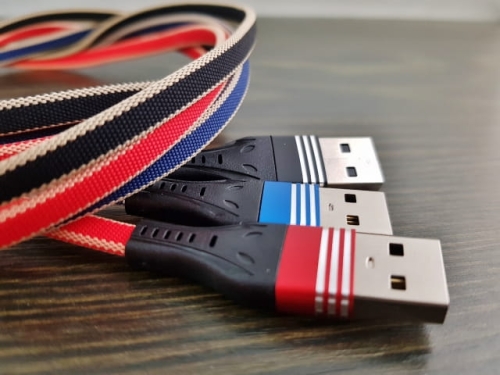 USB-C cable flat nylon braid MJ12330